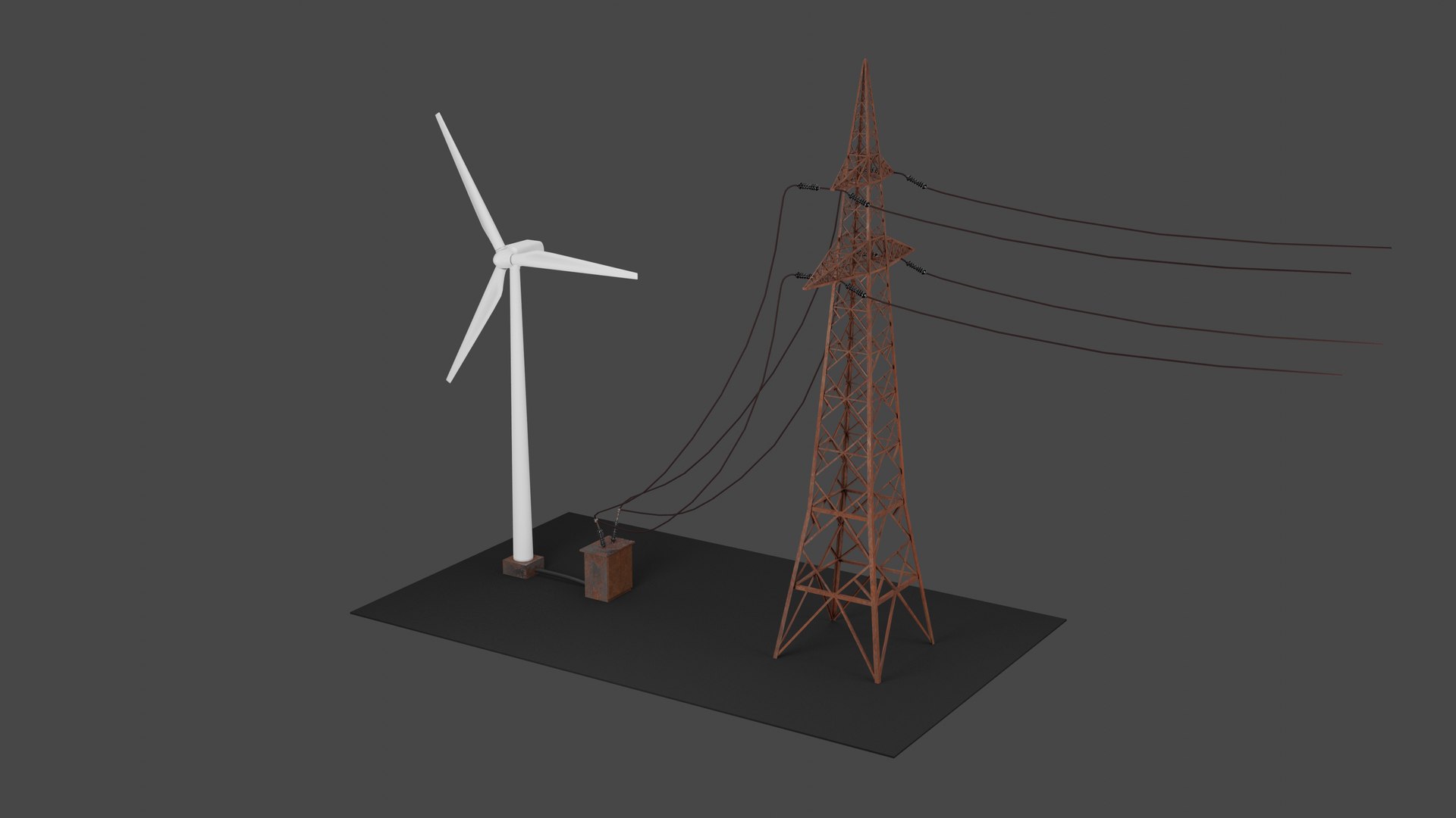 Wind Turbine Energy Animated 3D Model 3D Model - TurboSquid 2246625