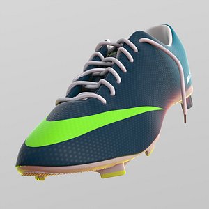 3d model nike soccer shoe mercurial