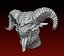 Demon head 3D print ready