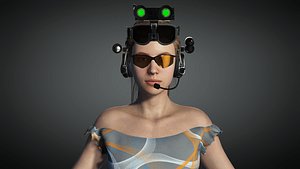 girl 4 rigged super 3D