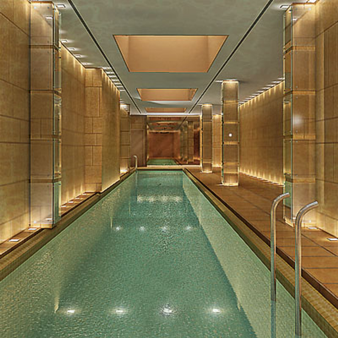 3 swimming pools variants 3d model