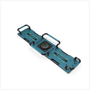 Scifi Interior Element Panel Blue V13 PBR 3D