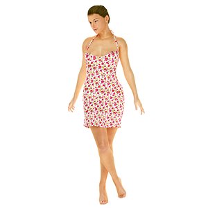summer dress 3d max