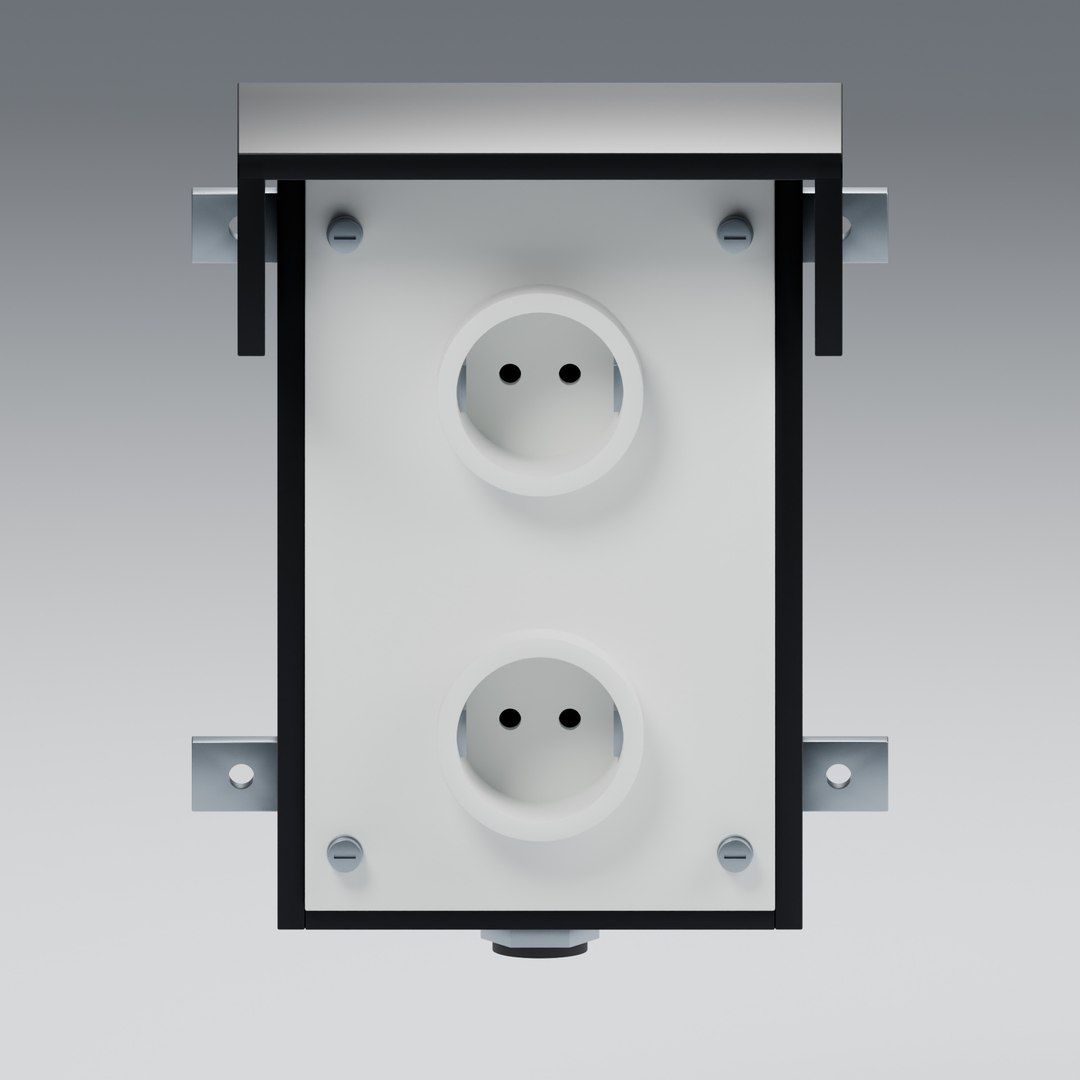 Twin Wall Outlet with Fixed Canopy and Recessed Sockets 3D https://p.turbosquid.com/ts-thumb/iH/MtUhdI/Ws/03_front/jpg/1791969721/1920x1080/fit_q87/4c1c5626a5f91c1b2db49be3b734a7e5ba1920d1/03_front.jpg