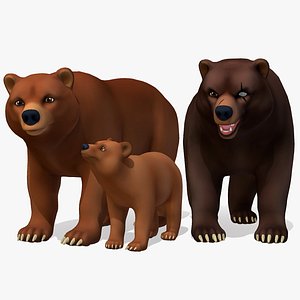 Cartoon - Bear 3D model