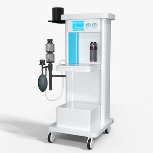 3D Anesthesia Machine Medical Low-poly 3D model