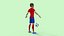 Cartoon Footballer Rigged 3D model
