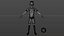 Cartoon Footballer Rigged 3D model