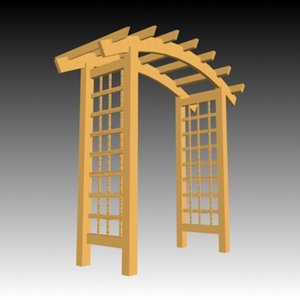 pergola 3d 3ds