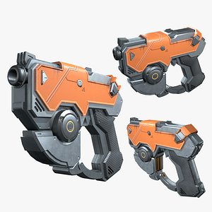 Sci fi gun game ready model