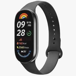 3D model Xiaomi Smart Band 9 Black