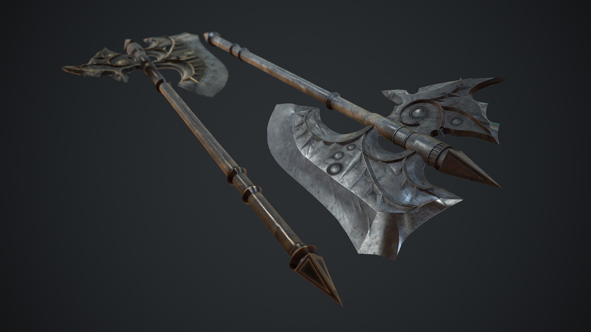 3D axe weapons https://p.turbosquid.com/ts-thumb/iH/dYOMtI/D3vgO7QQ/screenshot004/png/1602694192/1920x1080/fit_q87/1e3d7b31245ae533b1186cc6ea82089cc2ab0bbb/screenshot004.jpg