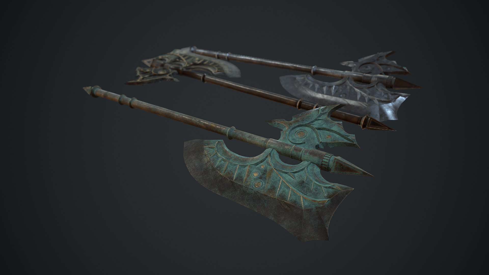 3D axe weapons https://p.turbosquid.com/ts-thumb/iH/dYOMtI/aGyoubgk/screenshot006/png/1602694224/1920x1080/fit_q87/9aa67a697f9175c0d239ac968ff9c96ded85de32/screenshot006.jpg