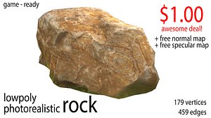 3D photorealistic rock model