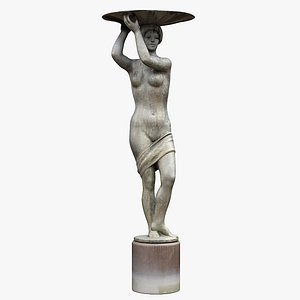 Woman with Dish Fountain