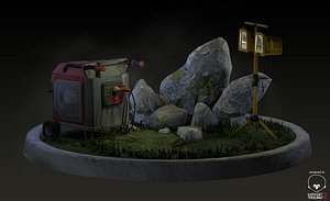 Environment props (generator,spotlight)