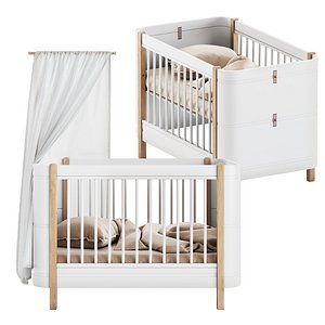 3D model Wood Mini bed