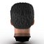 Cabeza masculina mediterránea con pelo