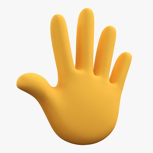 3D Hand with Spread Fingers Emoji
