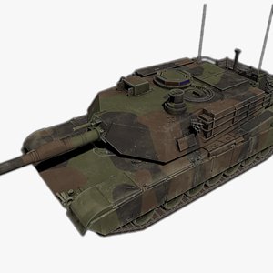 3D model M1A2 Main Battle Tank