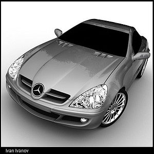 3ds max mercedes slk