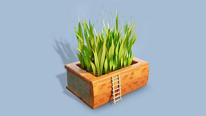 Book Planter 3D model