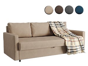 3D IKEA FRIHETEN 3-seater sofa bed model