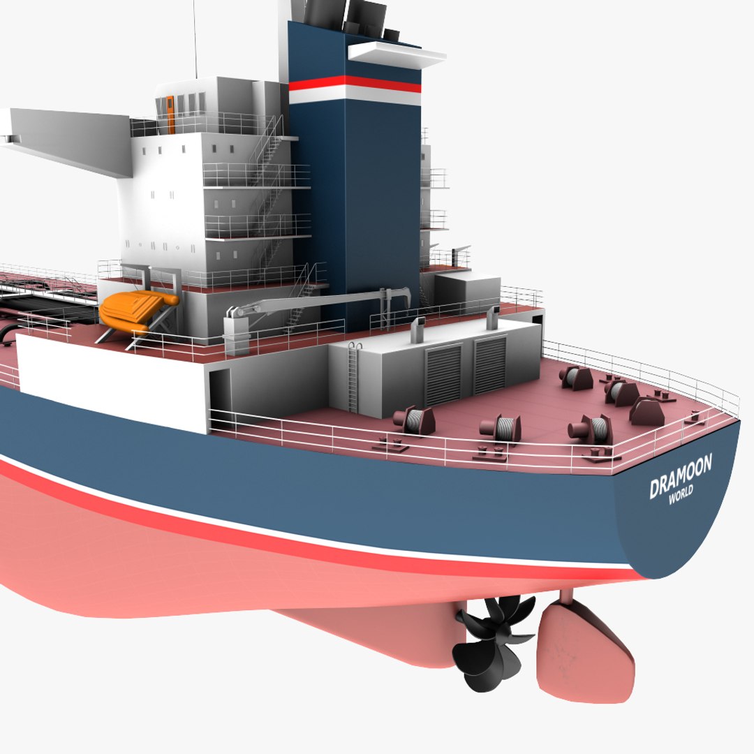 3d Model Realistic Oil Tanker