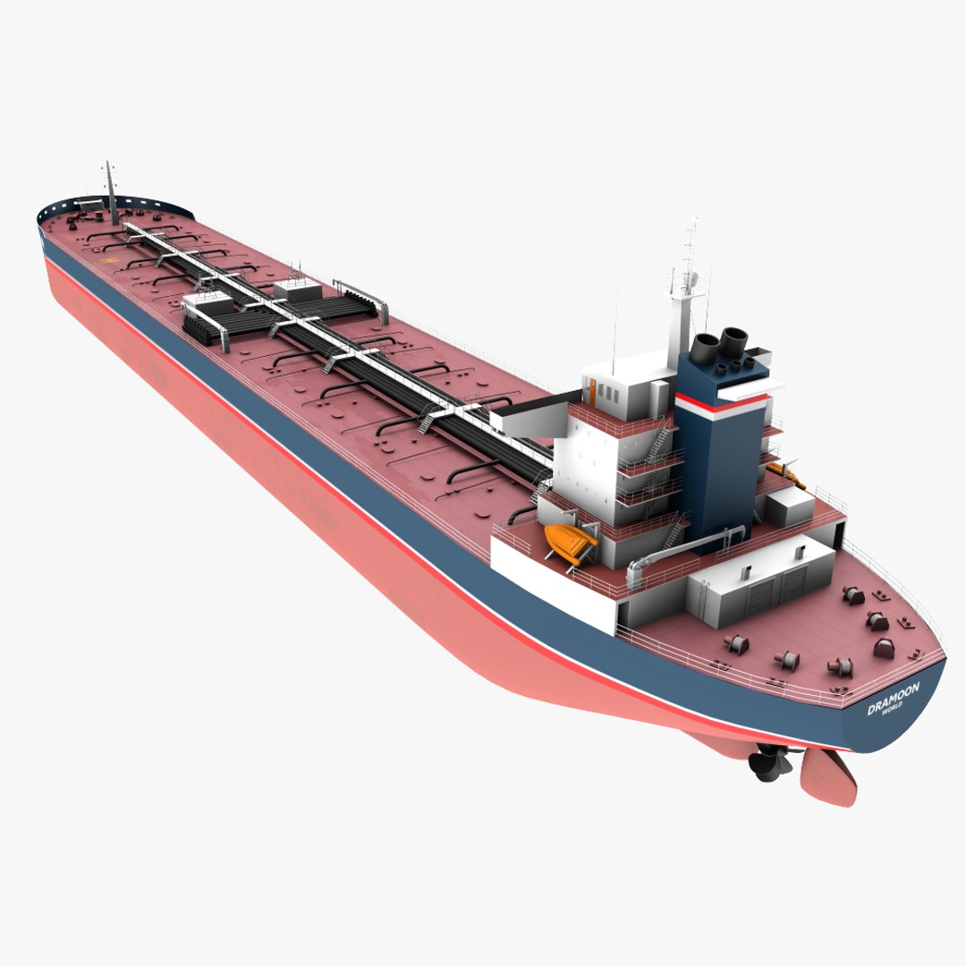 3d model realistic oil tanker