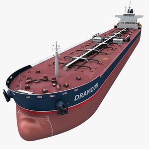 3d model realistic oil tanker