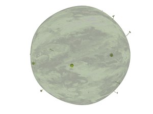 planet conceited individual 3d model