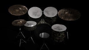pbr drum kit model