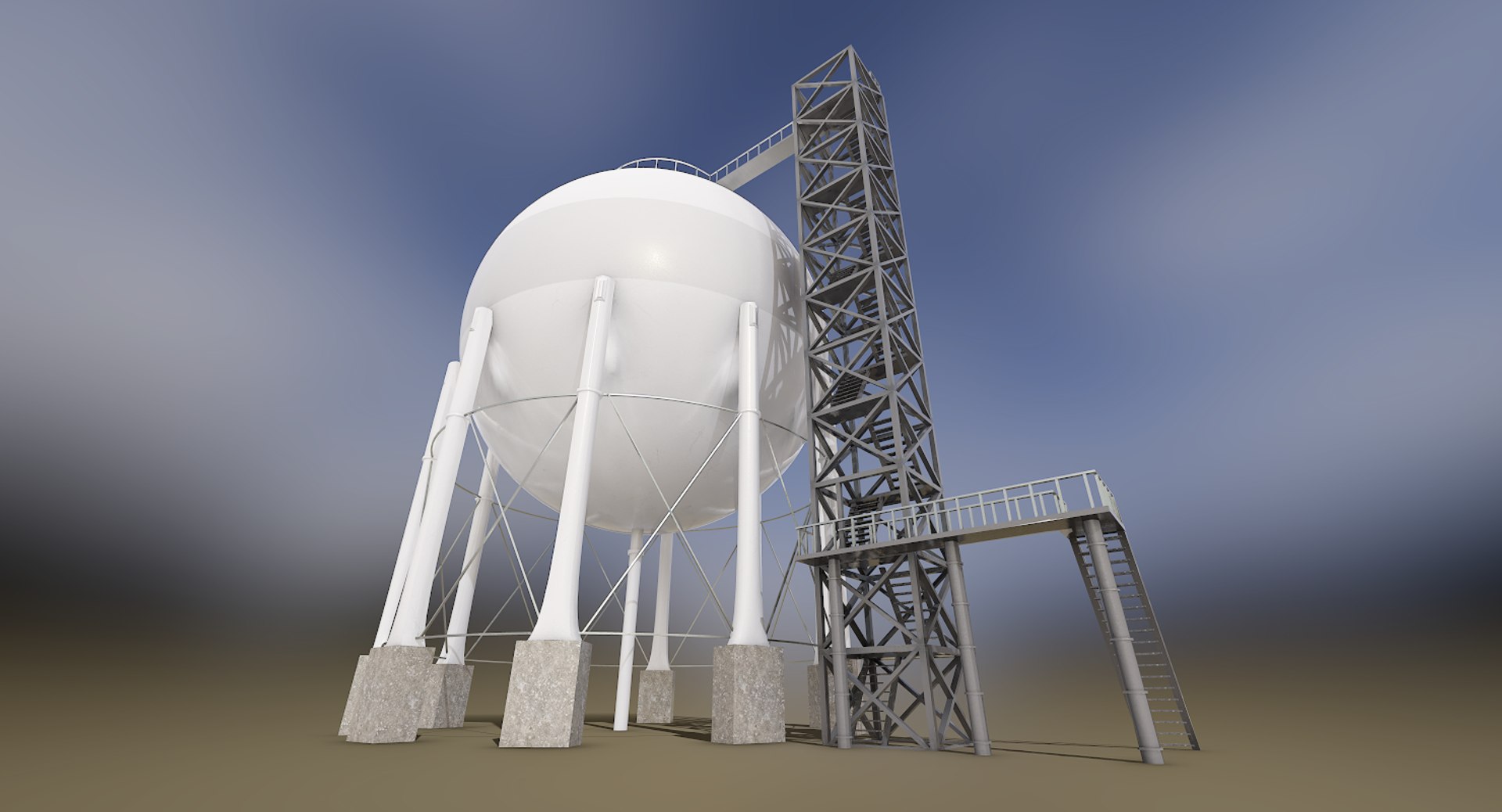 3D Storage Gas Model - TurboSquid 1357495