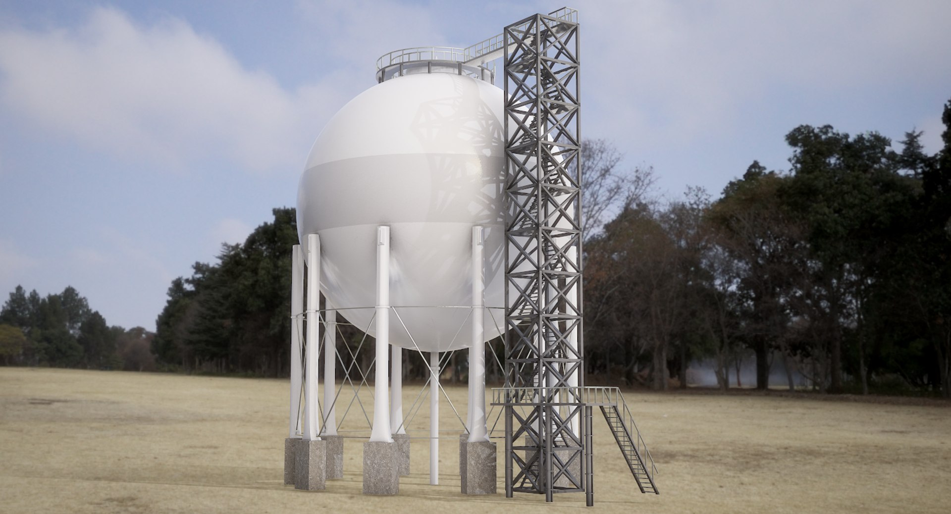 3D Storage Gas Model - TurboSquid 1357495