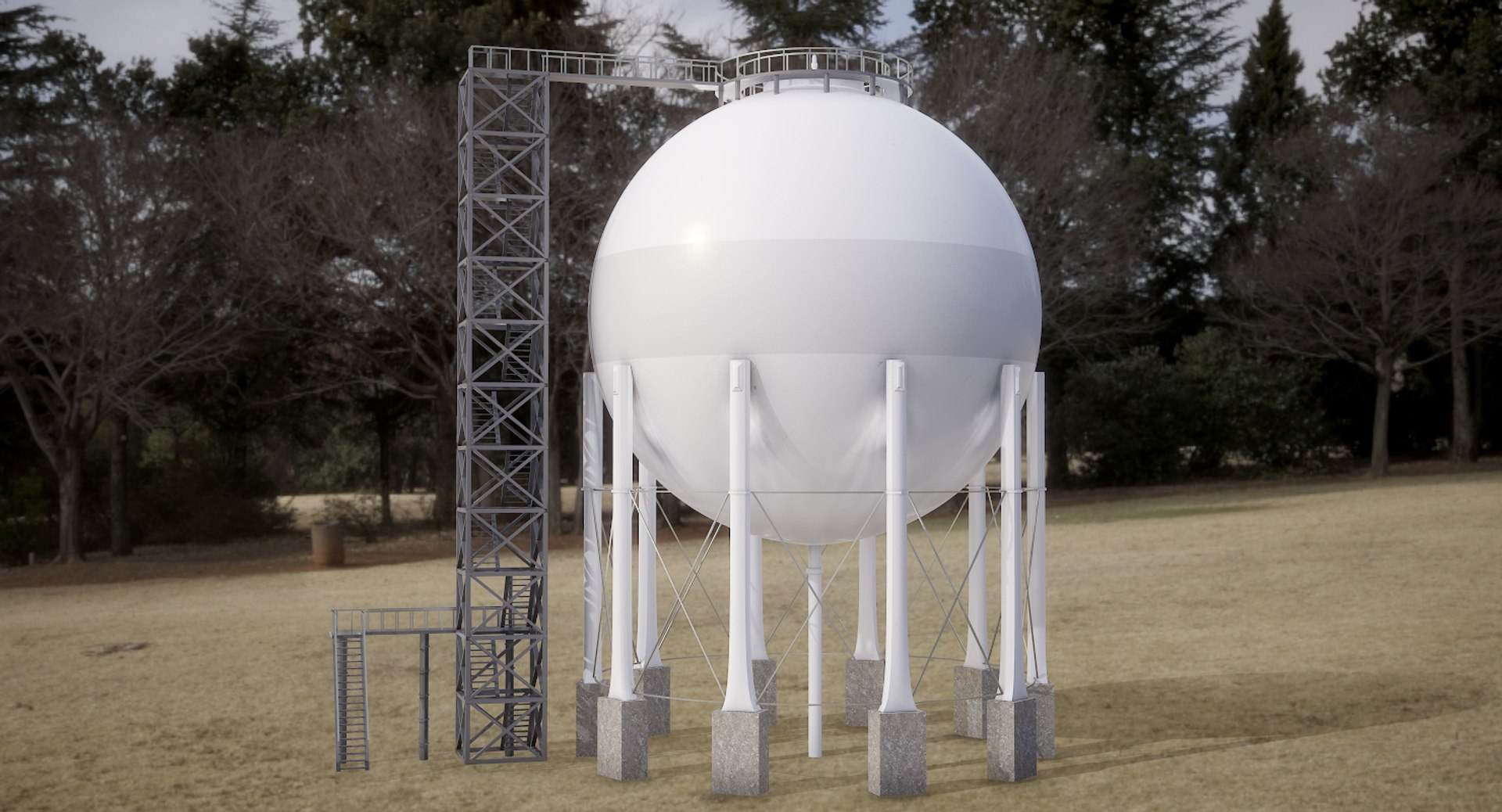 3D Storage Gas Model - TurboSquid 1357495