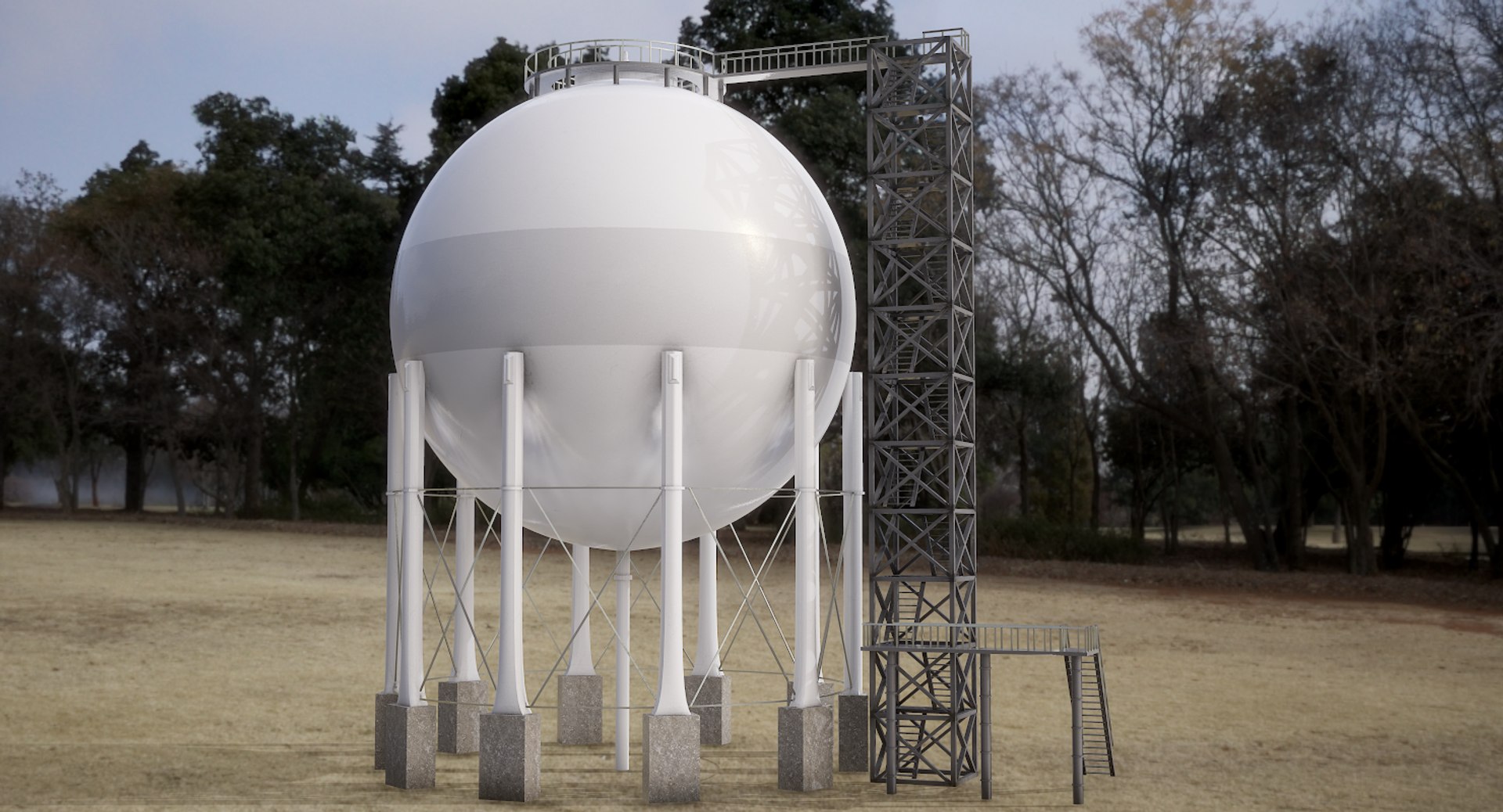3D Storage Gas Model - TurboSquid 1357495
