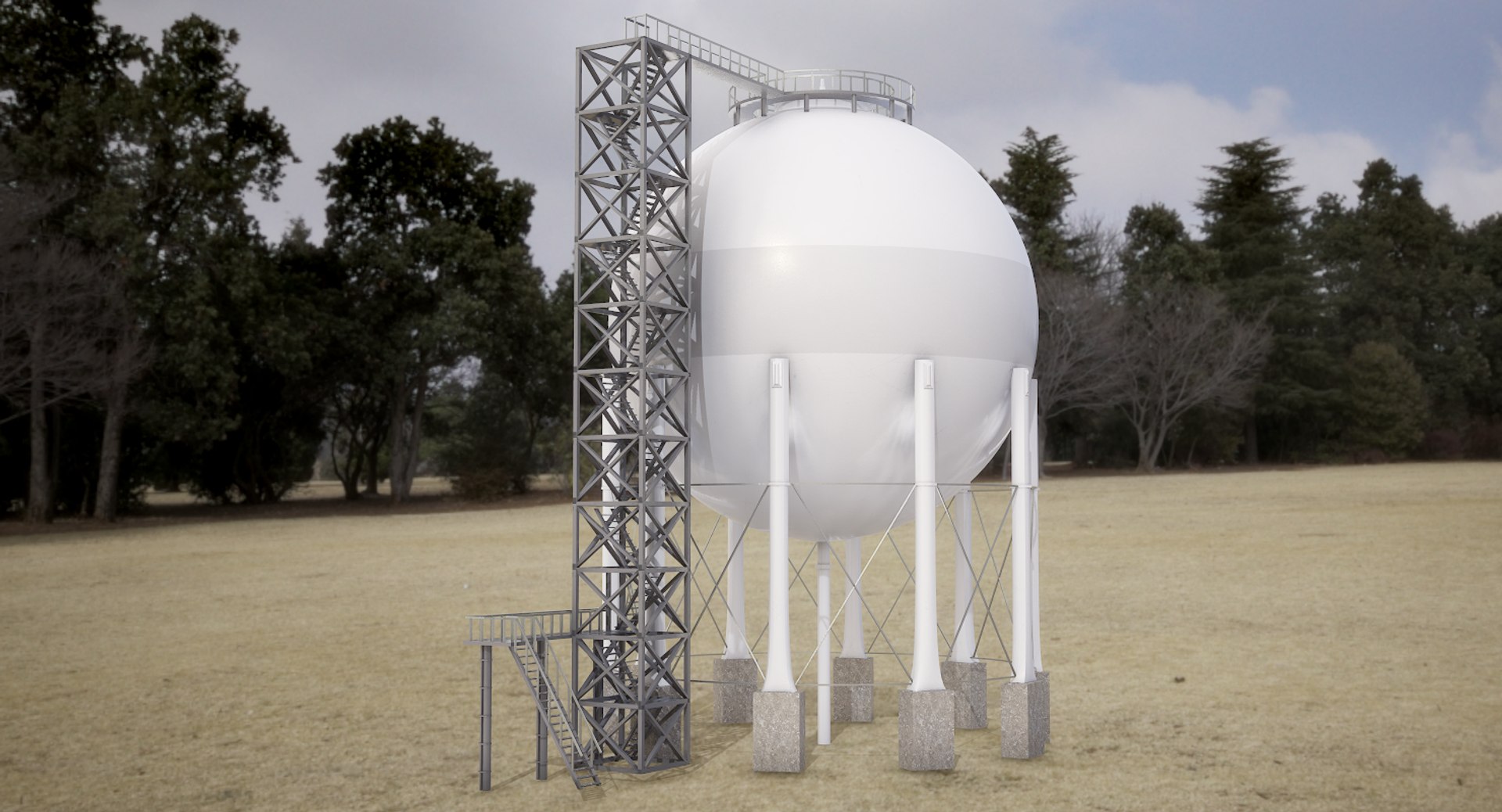 3D Storage Gas Model - TurboSquid 1357495