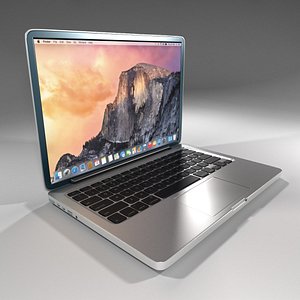 3d model mac macbook 2015