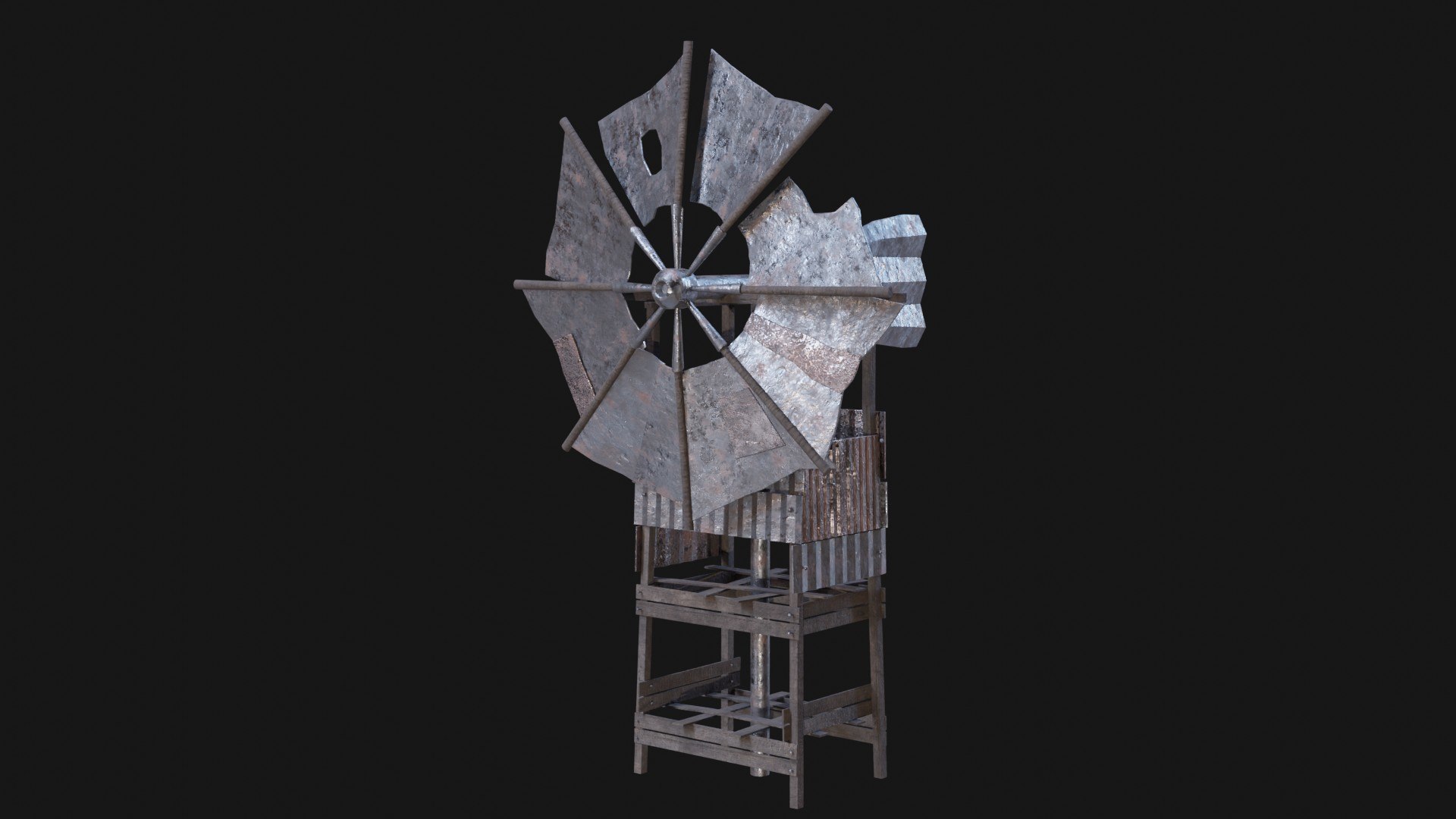 POST APO IMPROVISED WINDMILL WIND TURBINE GENERATOR SURVIVAL 3D model https://p.turbosquid.com/ts-thumb/iI/BVZvnw/ES/8_1/jpg/1680384593/1920x1080/fit_q87/8c0f81eac3db2ef475a7631900745051c242d158/8_1.jpg