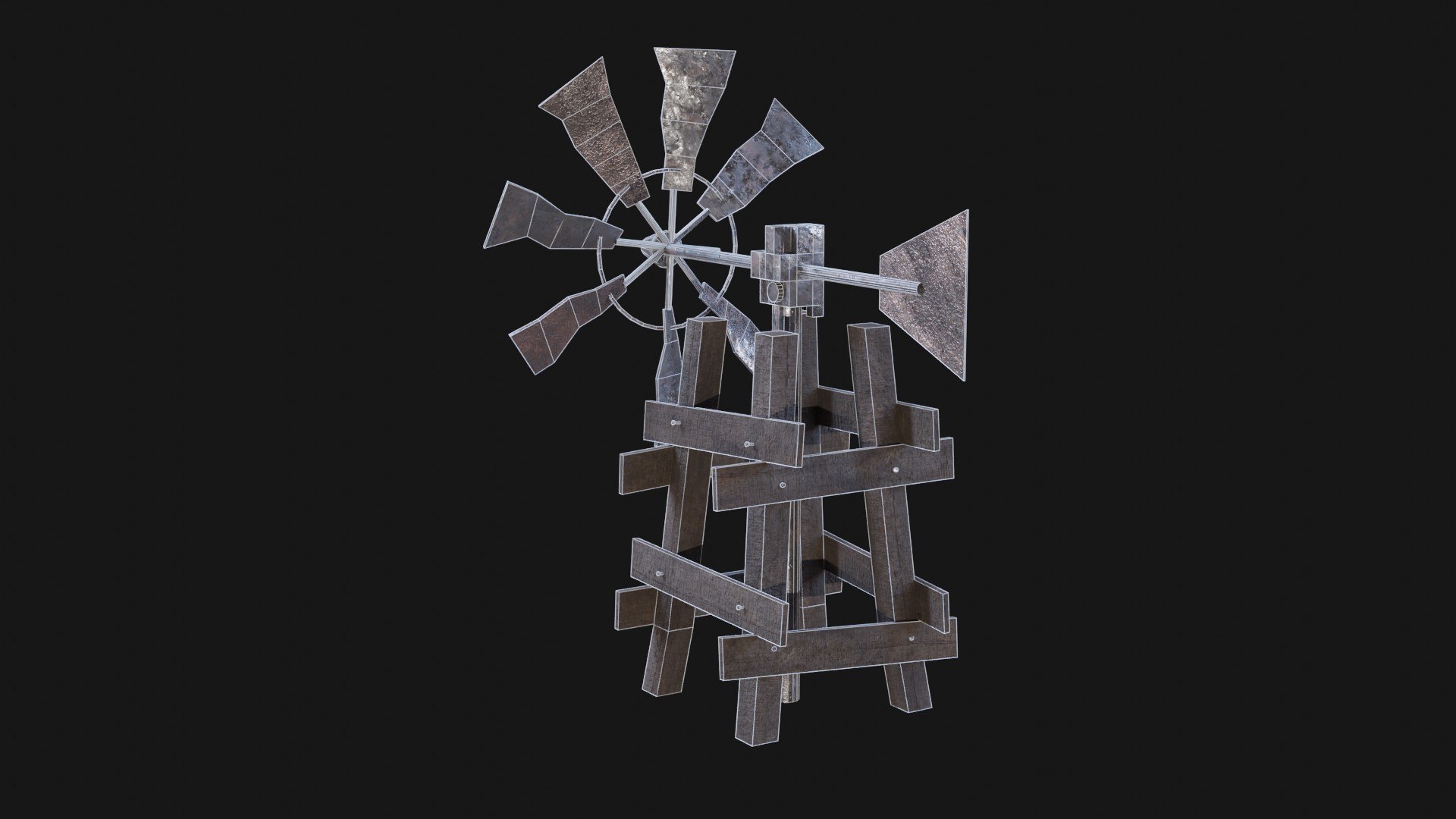 POST APO IMPROVISED WINDMILL WIND TURBINE GENERATOR SURVIVAL 3D model https://p.turbosquid.com/ts-thumb/iI/BVZvnw/HZ/6_6/jpg/1680384589/1920x1080/fit_q87/1e3a9524fbc98b372e567e37d9411e654d7728fc/6_6.jpg