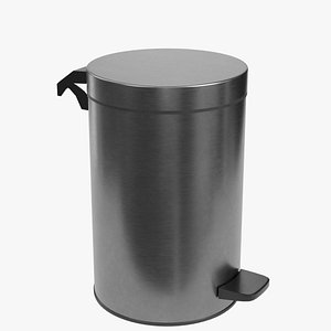 3D Small trash bin model