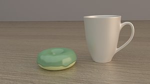3D mug donat