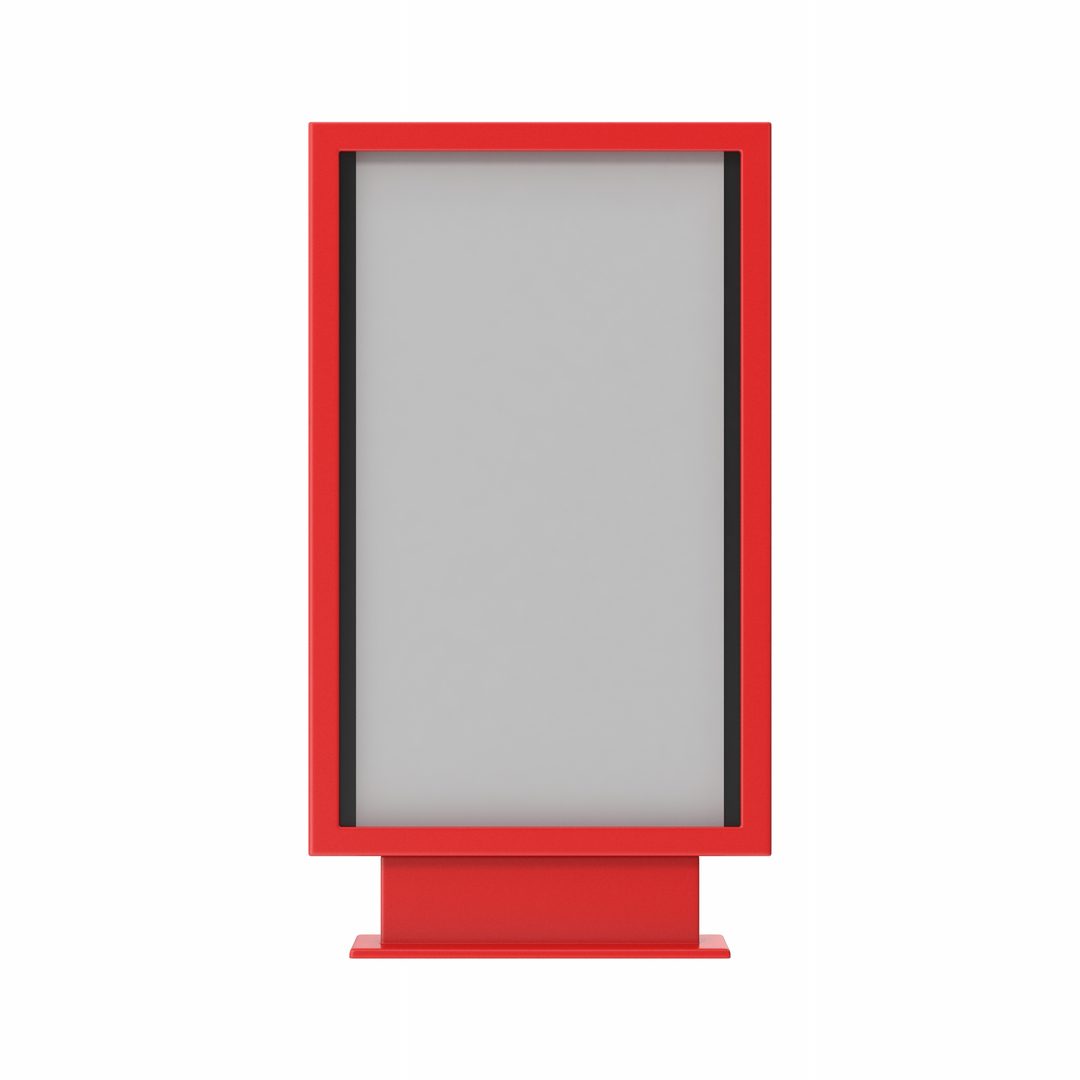 Red Billboards Collection 3D Model - TurboSquid 2100474
