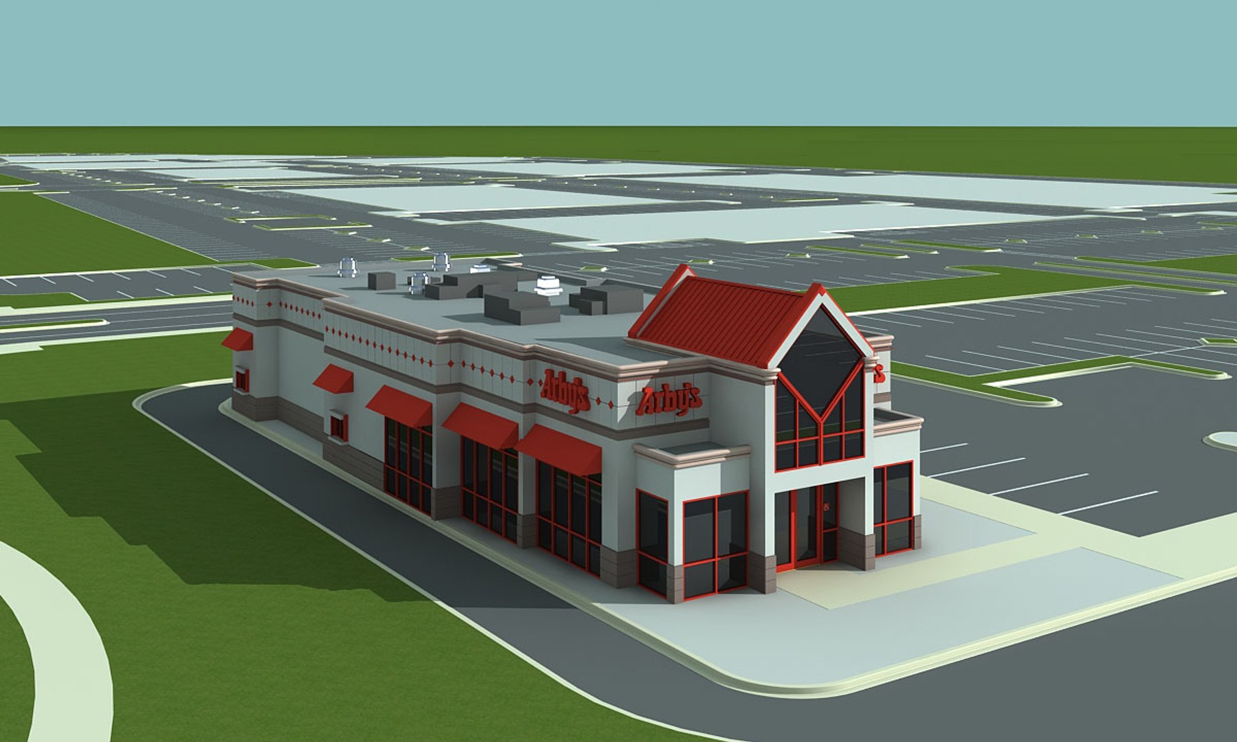 Arby S Restaurant 3d Max