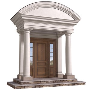 Classic Porch Main Entrance to the house Entry group 3D model