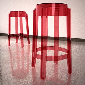 charles ghost stool 3d model