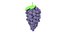 3D cartoon grape