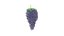 3D cartoon grape