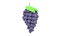 3D cartoon grape