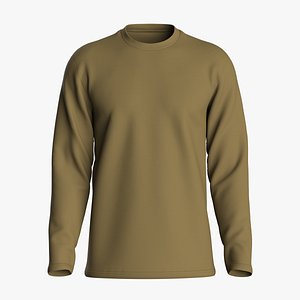 3D Sporty Round Neck Long Sleeve Jersey